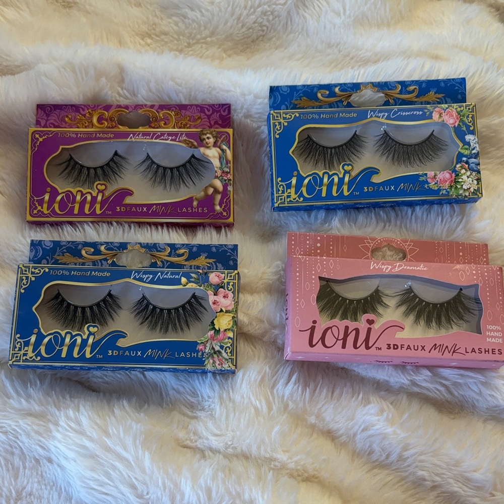 Ioni 3D Faux Mink Lashes - Assorted NEW NIB Handmade